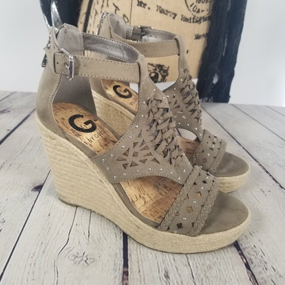 G by Guess Shoes - G by Guess Makayla Wedge Sandal 7M